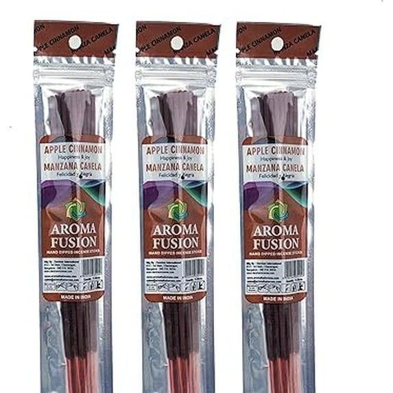 Aroma Fusion 11" Hand Dipped Premium Incense 3-Pack (10-Sticks Per Pack) - Choose Your Scent