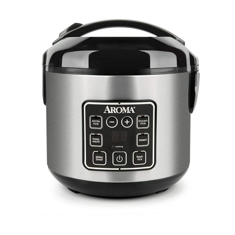 Aroma 8 Cup Digital Cool-Touch Rice Cooker and Food Steamer