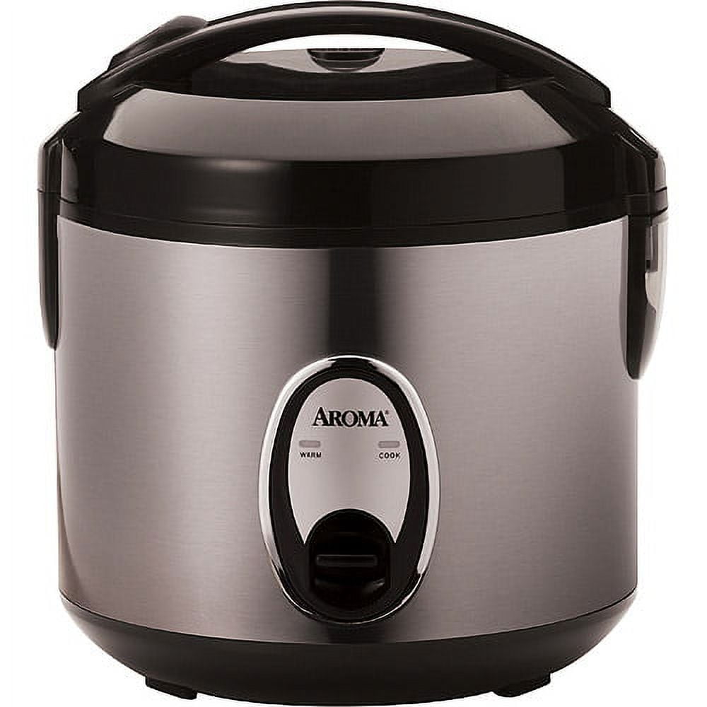 Aroma ARC 914D 4 Cup Cool Touch Rice Cooker Silver - Office Depot
