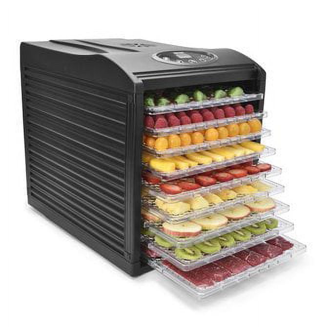 Ivation 9 Plastic Tray Food Dehydrator for Snacks, Herbs, Fruit and Be