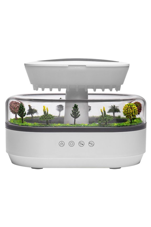 Aroma Humidifier Raindrop Air Humidifier Light White Noise Essential Oil Diffuser Ultrasonic Fragrance Diffuser US Plug