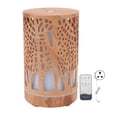 thumbnail image 1 of Aroma Humidifier Remote Control Wood Grain Essential Oil Diffuser Humidifier with 7 LED Color Light 200ml 100?240V UK Plug, 1 of 5