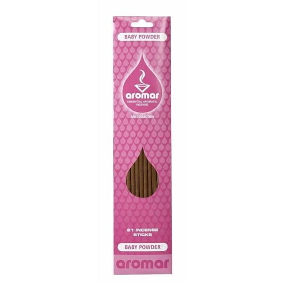 Aroma Incense Sticks - Hand-Dipped, 20 Count, Made in USA (1,Baby Powder)