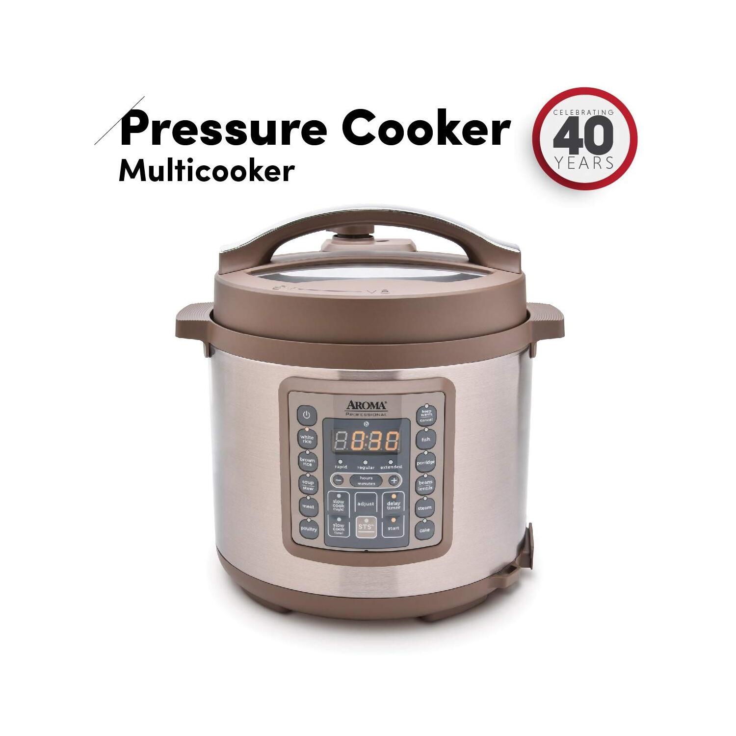 Aroma Professional 6-Qt Pressure Cooker & Multicooker 