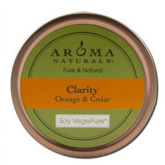 Aroma Naturals - Soy Small Tin, Clarity Orange Cedar
