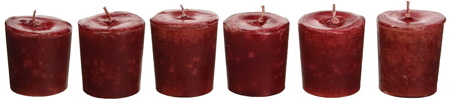 Peace Ruby Holiday Scented Red Votive Candles, 6 Pack