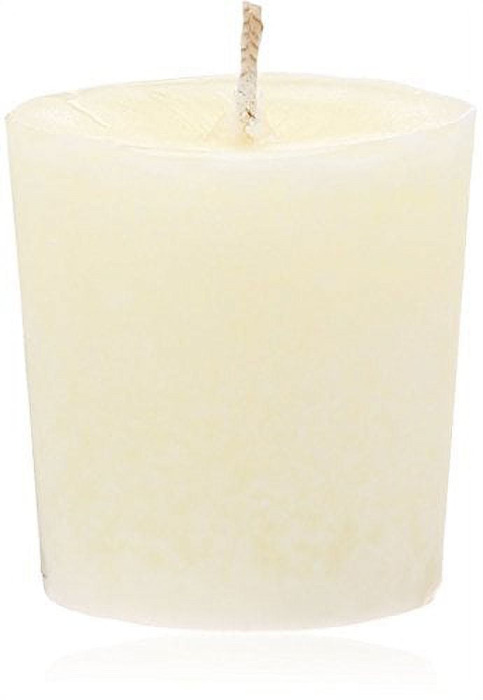 White Scented Votive Candle with Orange Clove and Cinnamon