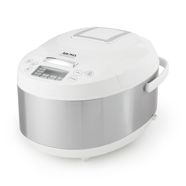 Aroma Professional 12-Cup (Cooked)/4Qt. Digital Rice Cooker & Multicooker  with Ceramic Inner Pot, White (ARC-6206C) 
