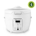 thumbnail interactive-video image 1 of Aroma Professional 20-Cup Digital Rice & Grain Multicooker and Slow Cooker with Glass Top and 2X Bonded Granite Ceramic Non-Stick, White, 1 of 11