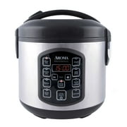 Aroma  Professional 8-Cup Cooked / 2Qt. Rice & Grain Multicooker, Stainless Steel, New, ARC-954SBD