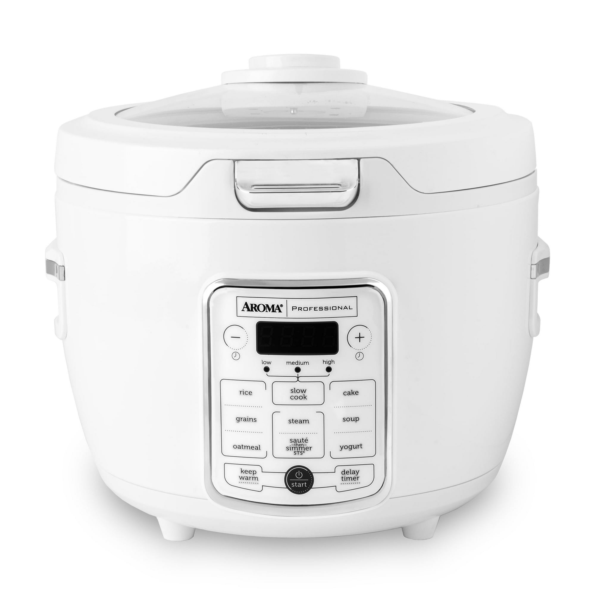 Aroma Professional 20-Cup Electric Rice & Grain Cooker, White - Digital Cooker