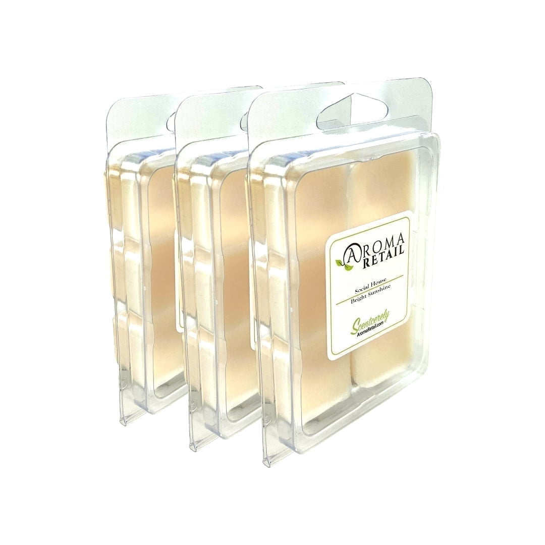 Aroma Retail Bright Sunshine Soy Wax Melts for Wax Warmer Fresh Scent, 3-Pack