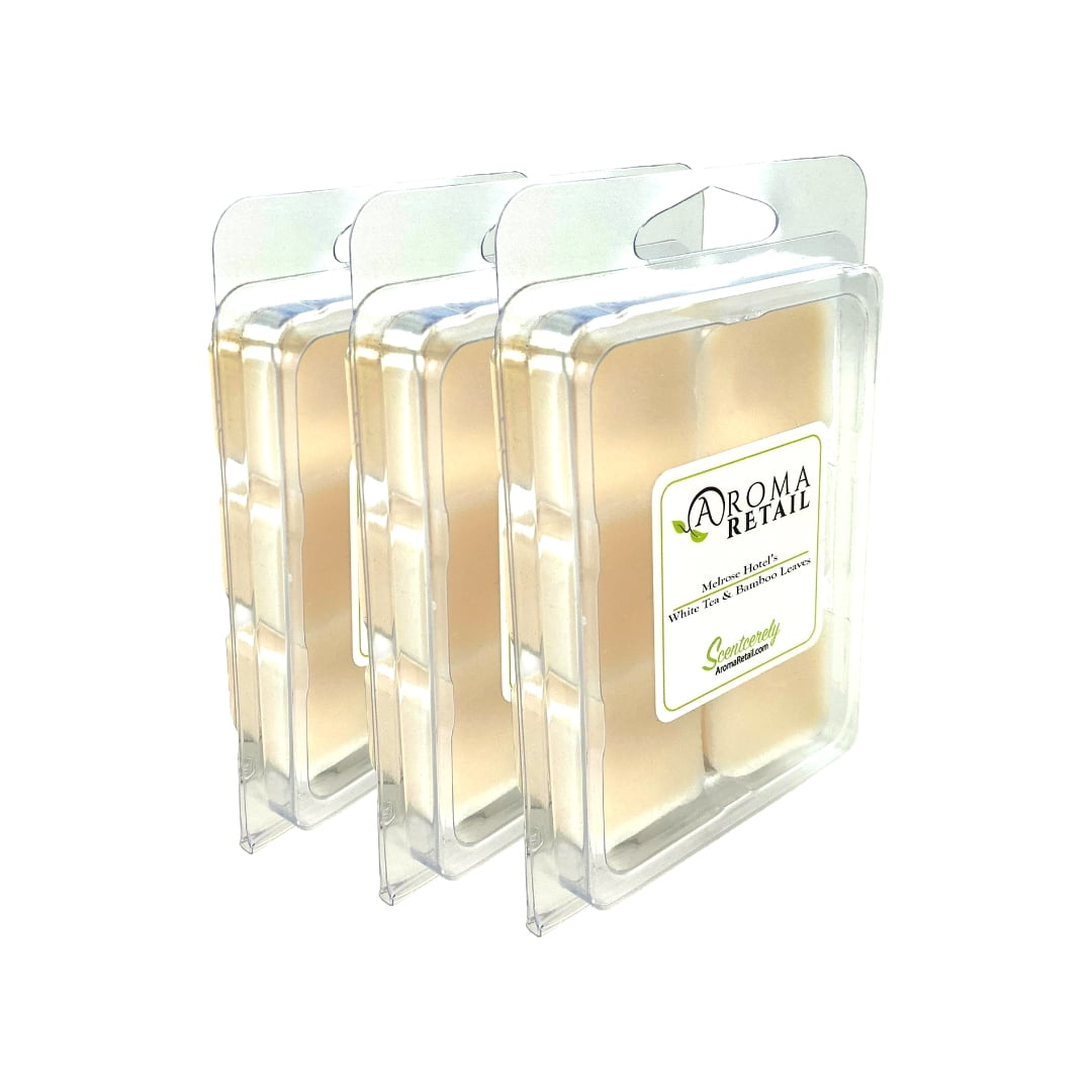 Aroma Retail White Tea & Bamboo Soy Wax Melts for Wax Warmer Floral Scent, 3-Pack