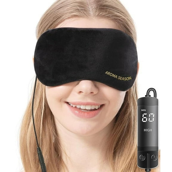 Aroma Season Heated Eye Mask for Dry Eyes, Warm Compress for Blepharitis, Stye, MGD