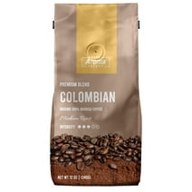 Aroma Select Colombian Blend Premium Ground Arabica Coffee, Medium Roast, 12 oz bags, Pack of 2