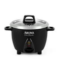 thumbnail image 1 of Aroma Select Stainless 6-Cup Electric Rice Cooker, Black, 1 of 9