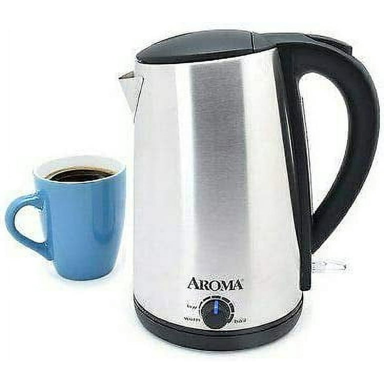 Aroma Stainless Steel Cordless Electric Kettle Cup AWK-129SM