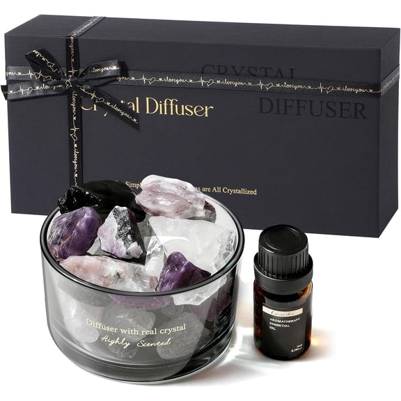 Aroma Stone Passive Diffuser with Essential Oils for Home, Bathroom, Office | Room Scent | Fragrance Home Decor for Men & Women, Elegant Gift Packaging