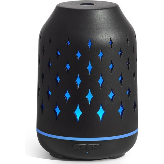 Aroma diffuser, 150ml ceramic diffuser, ultrasonic humidifier, cold mist essential oil diffuser