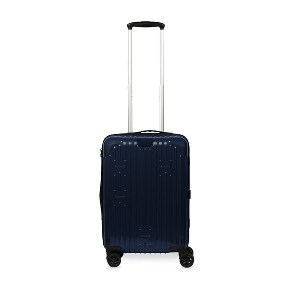 Aroma360 Hotel Collection Carry-On Luggage 4-Spinner Wheels Expandable Hardcase with USB Charger, GPS Tracker, Weight Scale, TSA Approved Lock, Navy Blue
