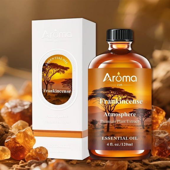 Frankincense Essential Oil, 4 fl oz (120ml) – Premium Plant Extract for Diffuser, Candle Making, Soap Crafting, Home Fragrance