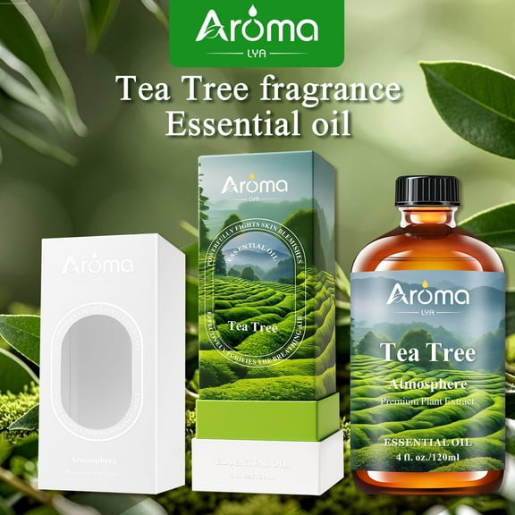 AromaLya 120ml Tea Tree Scented Oil with Protective Case, Home Freshening Set