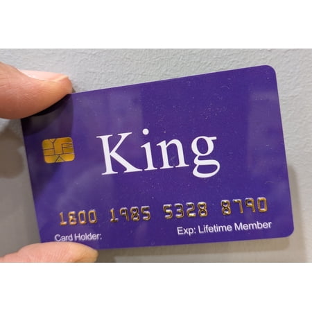 Aromabug Funny Fake Bank Card King Card Fade Resistant 4 Pack