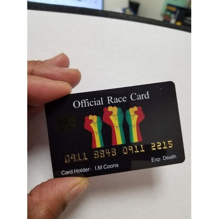 Aromabug Funny Fake Bankcard: Official Race Card, Fade Resistant, 4 Pack