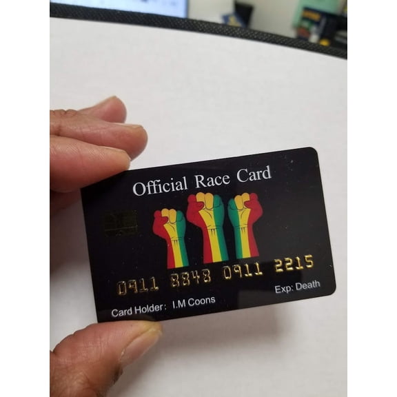 Aromabug Funny Fake Bankcard: Official Race Card, Fade Resistant, 4 Pack