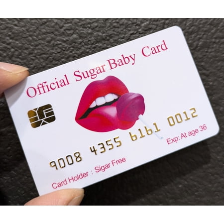 Aromabug: Funny Fake Bankcard: Sugar Baby Card, Fade Resistant, 4 Pack