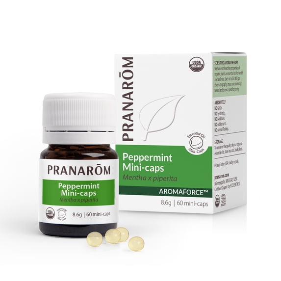 Pranarom Organic Aromaforce Peppermint Mini-Caps