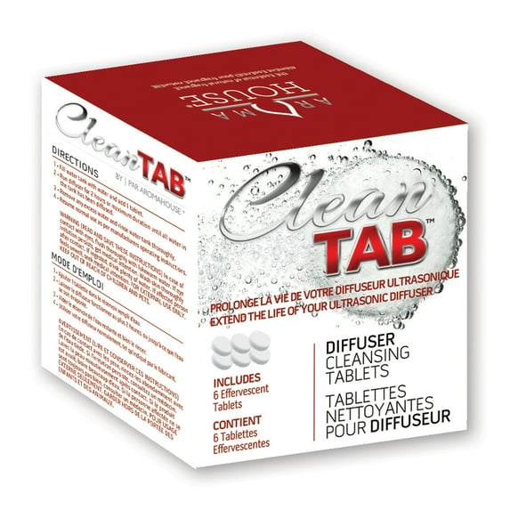 Aromahouse Aromatherapy DIffuser Clean Tabs 6 Pack Designed to Revitalize Your Ultrasonic Diffuser