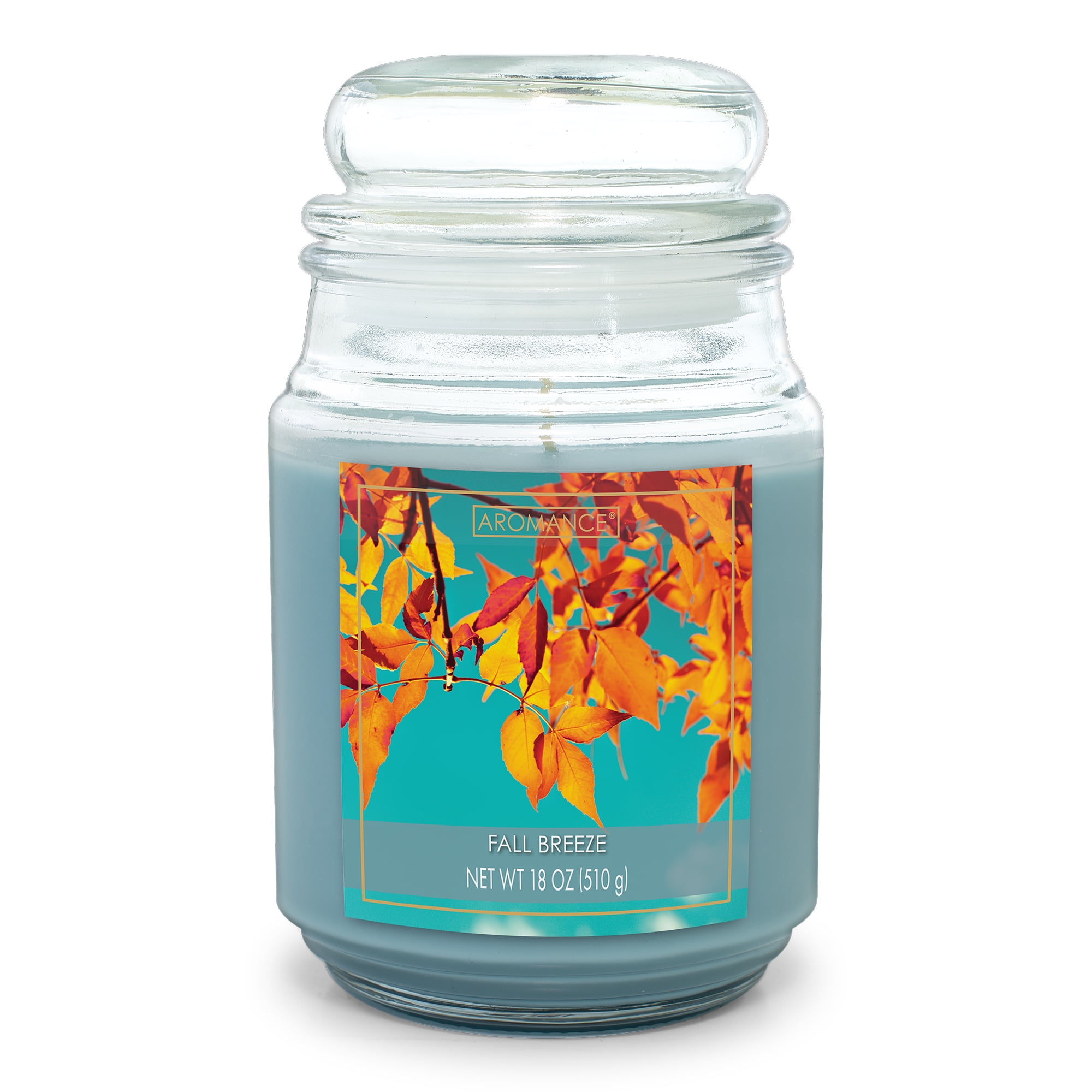 Aromance 18oz Fall Breeze Scented Bubble Lid Jar Candle