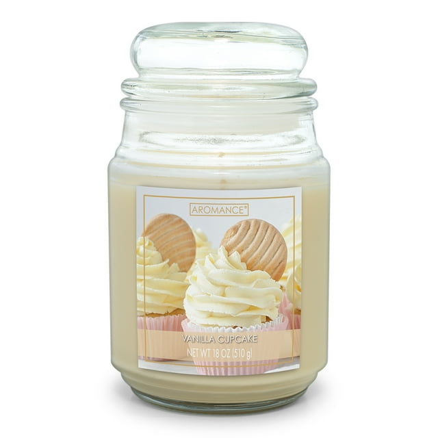 Aromance 18oz Vanilla Cupcake Scented Bubble Lid Candle