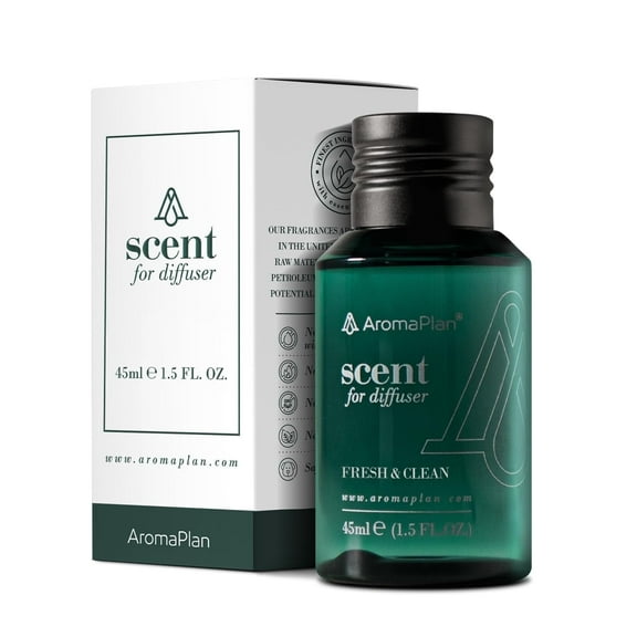 AromaPlan Fresh & Clean Essential Oil, 1.5 fl oz (45ml) - Hotel Collection, Luxury Home Fragrance