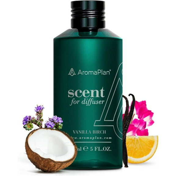 AromaPlan Vanilla Birch Diffuser Oil, 5 fl oz (148ml) - Hotel Collection, Luxury Home Fragrance