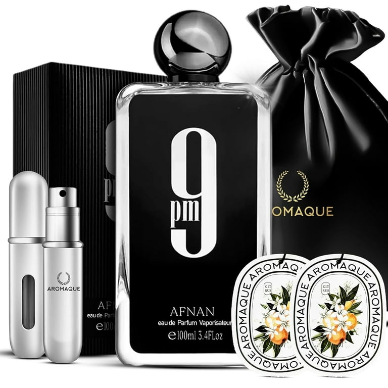 Aromaque Afnan 9PM Men's Cologne Gift Set, Eau de Parfum 3.4 fl oz