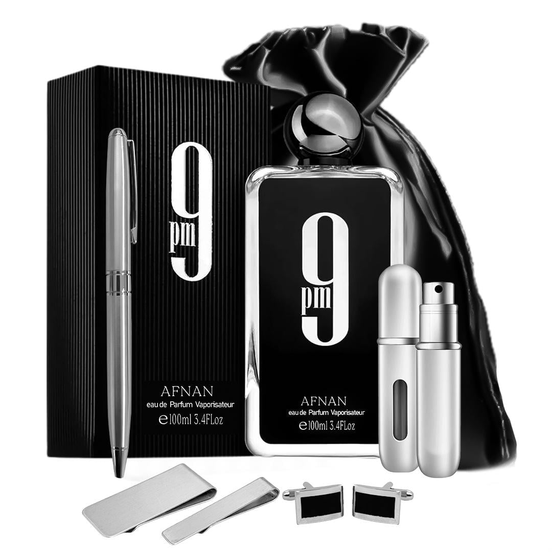 国内最安値！ Fragrance Men's PM 9 Afnan Gift Gel Shower Perfume, Set: 香水(男性用)