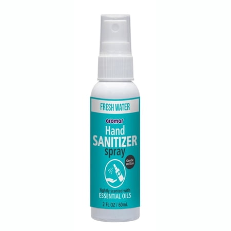Aromar 1-Piece Hand Sanitizer Fresh Water 70% Alcohol Scented Essential Oils