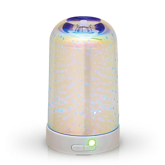 Aromar 100 mL Ultrasonic Metal 3D Starry Skies Design Essential Oil and Scented Oil Diffuser