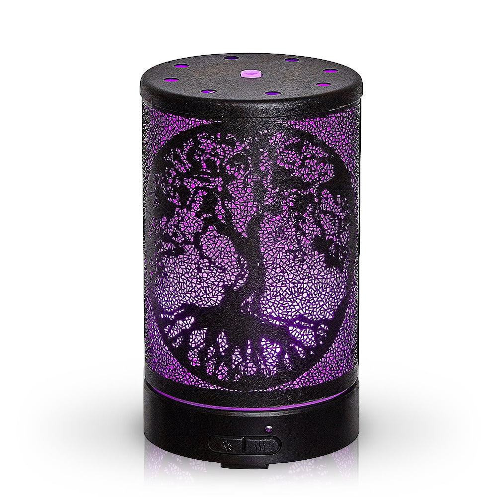 Aromar 100 mL Ultrasonic Metal Tree of Life Essential Oil and Scented ...