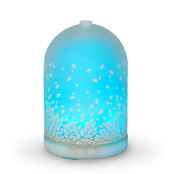 Aromar 100 mL Ultrasonic Spa Falling Leaves Design Essential Oil and Scented Oil Diffuser