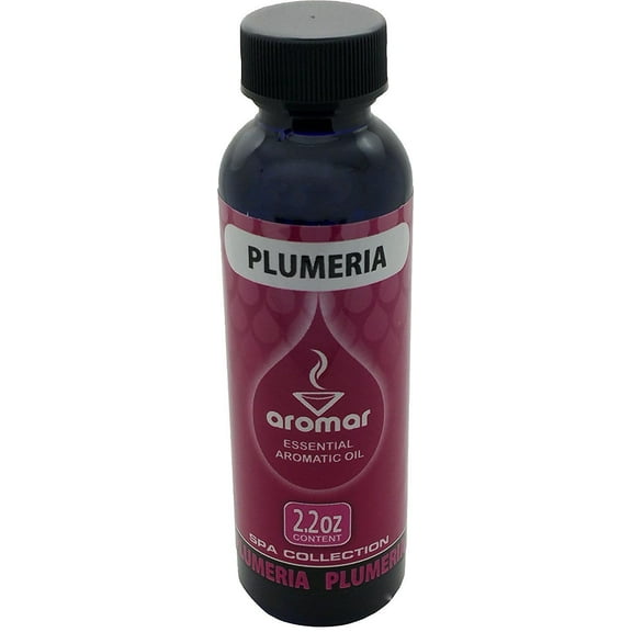 Aromar Essential Fragrance Oils 65 ml Bottle Premium Aromatherapy Oil USA Made, Plumeria