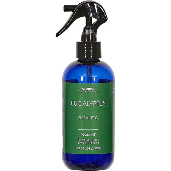Aromar Essential Room Mist and Fabric Spray with Natural Freshener Aromatherapy for a Fresh and Rejuvenated Home 8 oz Eucalyptus