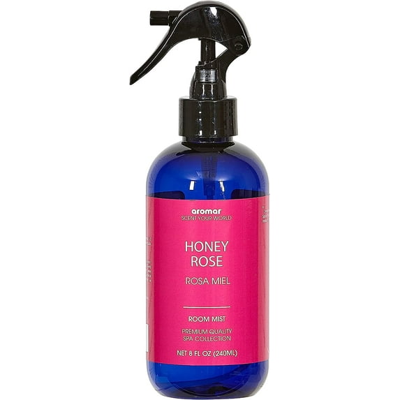 Aromar Essential Room Mist and Fabric Spray with Natural Freshener Aromatherapy for a Fresh and Rejuvenated Home 8 oz Honey Rose