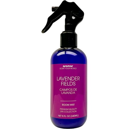 Aromar Essential Room Mist and Fabric Spray with Natural Freshener Aromatherapy for a Fresh and Rejuvenated Home 8 oz Lavender Fields