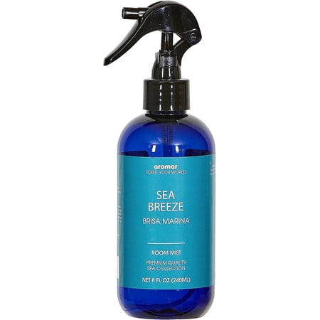 Aromar Essential Room Mist and Fabric Spray with Natural Freshener Aromatherapy for a Fresh and Rejuvenated Home 8 oz Sea Breeze