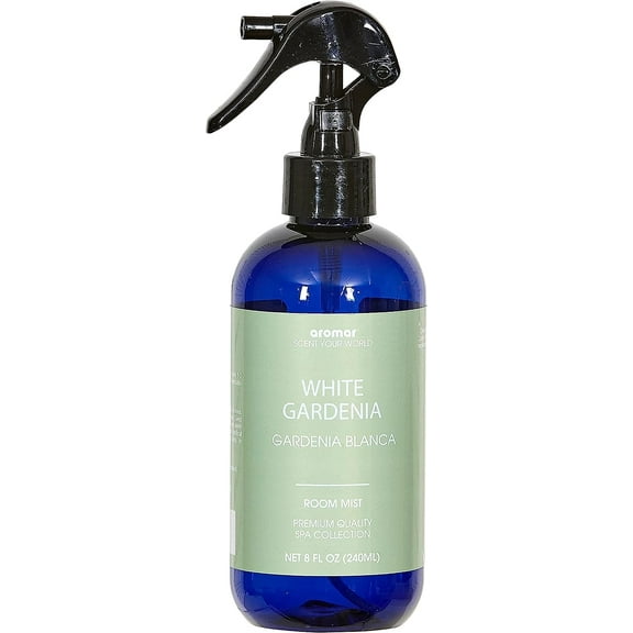 Aromar Essential Room Mist and Fabric Spray with Natural Freshener Aromatherapy for a Fresh and Rejuvenated Home 8 oz White Gardenia