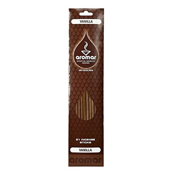 Aromar Hand Dipped Premium Spa Quality Incense Sticks - 20 Incense Sticks (Vanilla Sky)