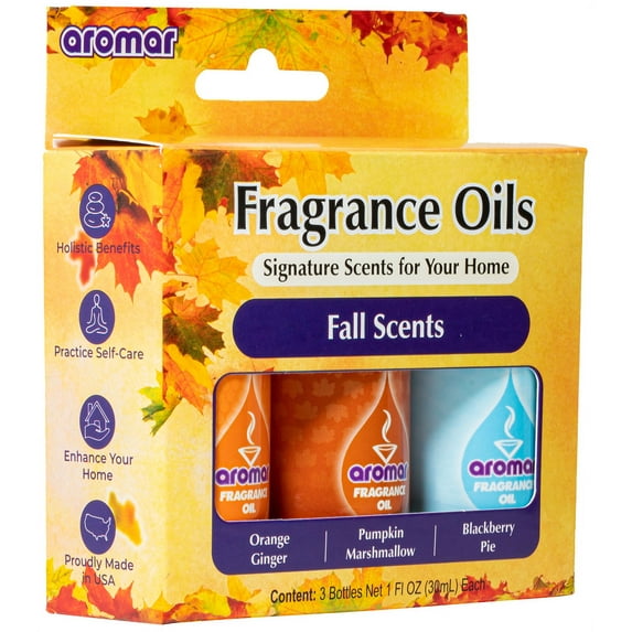 Aromar Signature Scents Aromatic Fragrance Oils, 1 oz. (Fall Scents)